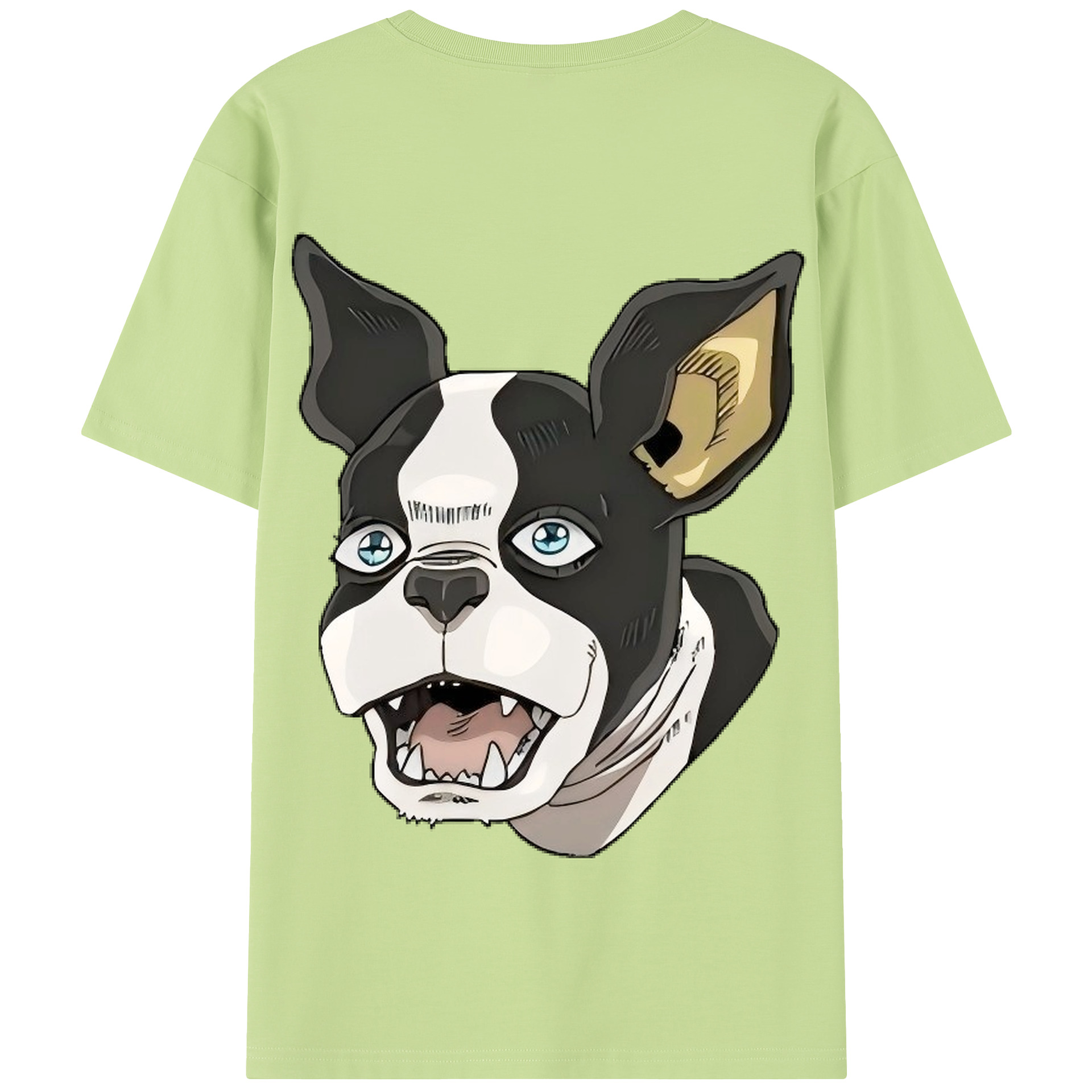 （画像用） ジョジョの奇妙な冒険 イギー JoJo's Bizarre Adventure Iggy 綿100％半袖Tシャツ（背面プリント）